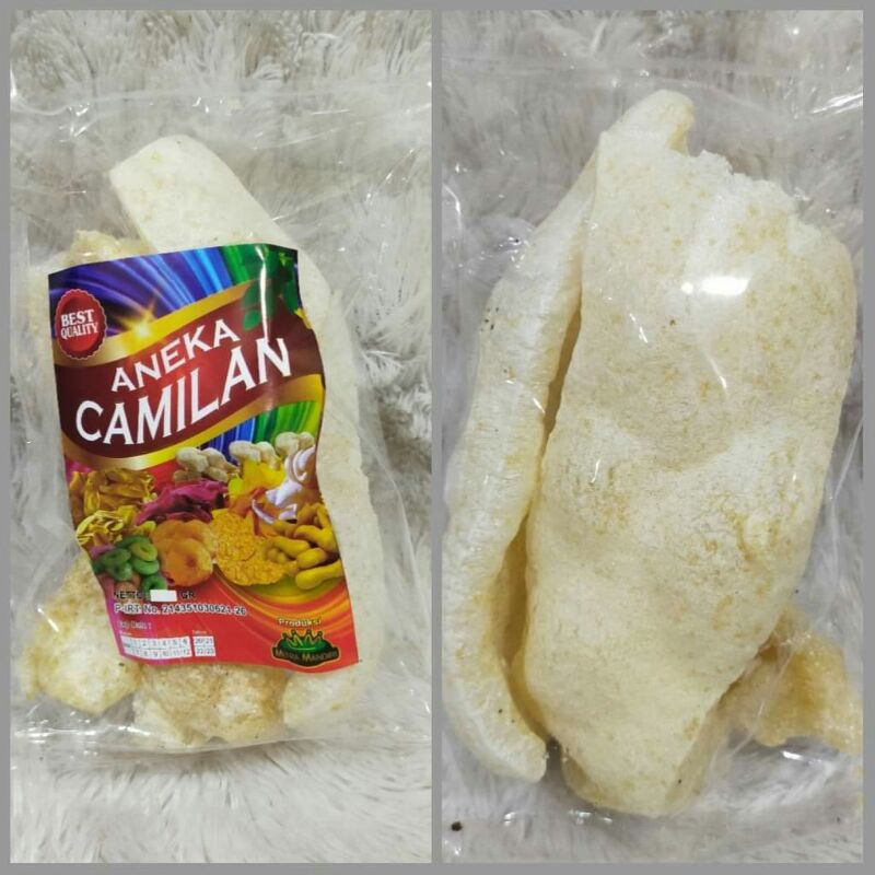 

krupuk rambak kulit sapi kemasan kecil (30g) - snack - camilan - makanan ringan murah enak