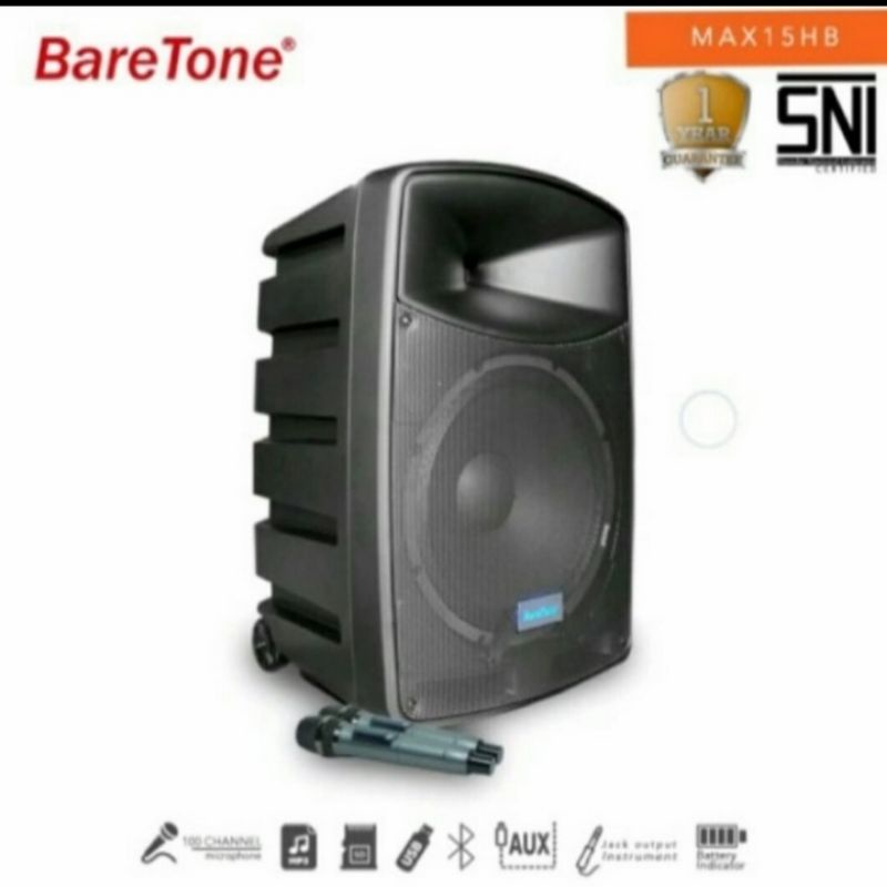 speaker portable baretone max 15HB meeting wirelles baretone max 15HB original