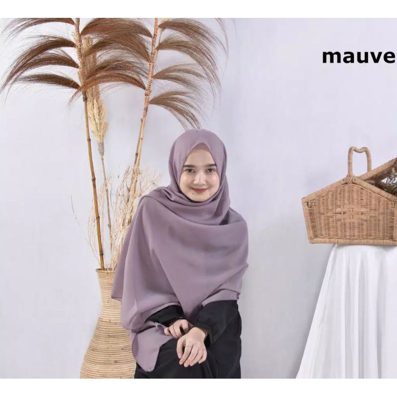 Pashmina Bella Bahan Pollycotton Premium Grade A Pasmina Pasminah Fasmina Murah-Mauve