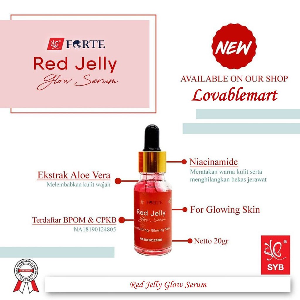 SYB Red Jelly Glow Serum GIRLSNEED77 Serum Pencerah Wajah