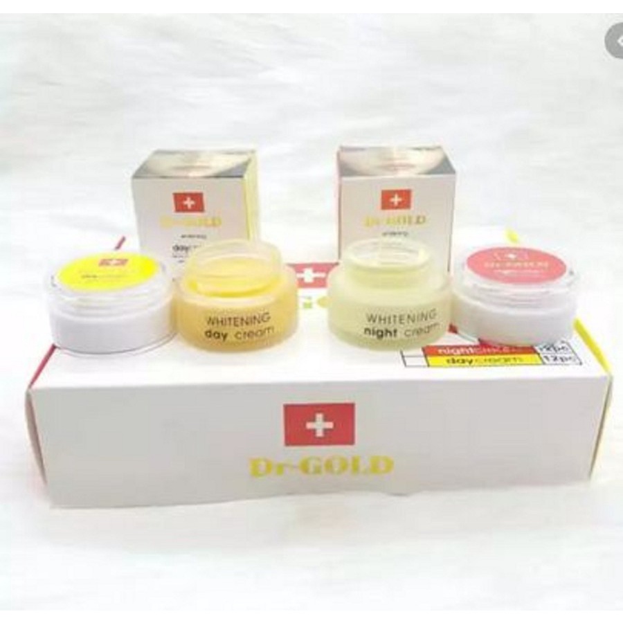 DR GOLD WHITENING DAY & NIGHT CREAM ORIGINAL 20GR - CREAM DR GOLD - NIGHT CREAM