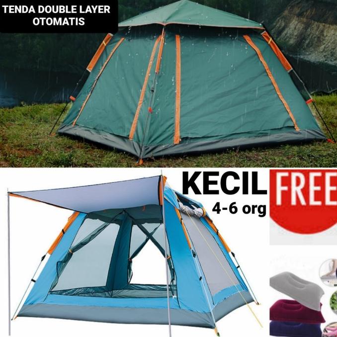 Tenda Camping Otomatis 4-6 Orang Double Layer 02