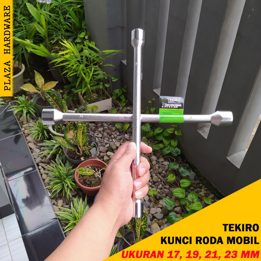 Tekiro Kunci Roda Palang 14" Inch Ukuran Kunci 17mm 19mm 21mm 23mm Cod Bayar Di Tempat