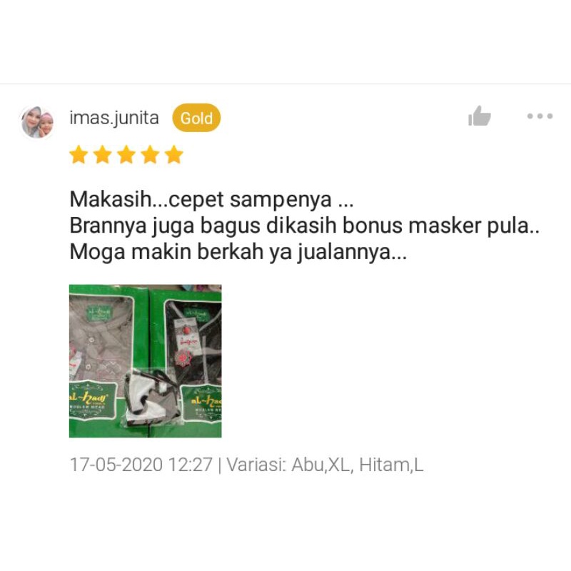 BAJU KOKO DEWASA AL-HADJ LENGAN PENDEK