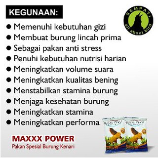 Dijual Pakan Burung Kenari Harian Maxxx Power Berkualitas Shopee