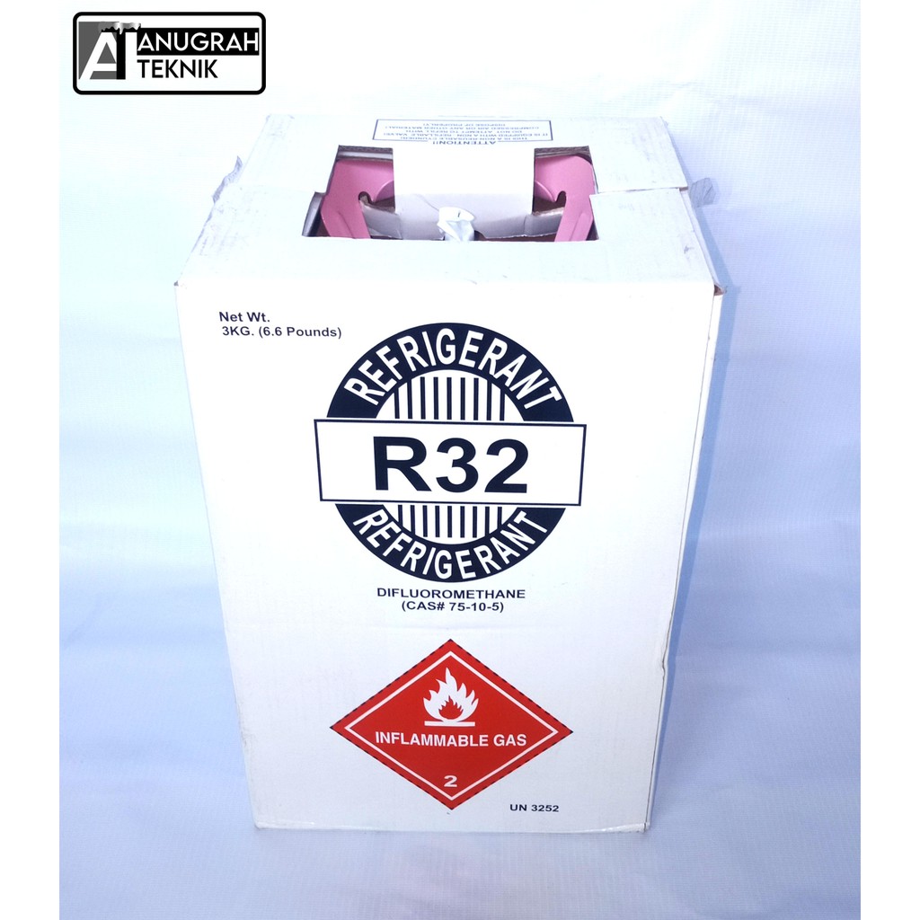 Freon R32 Refrigerant 3kg Tabung Kecil