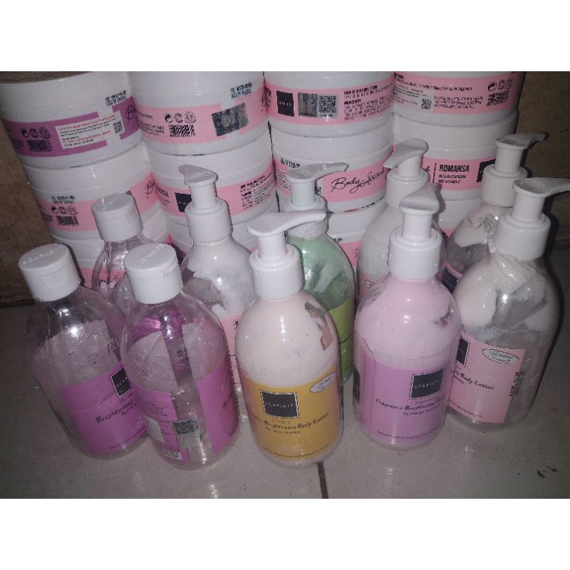 BOTOL DAN POT KOSONG BEKAS SCARLETT DI KIRIM RANDOM