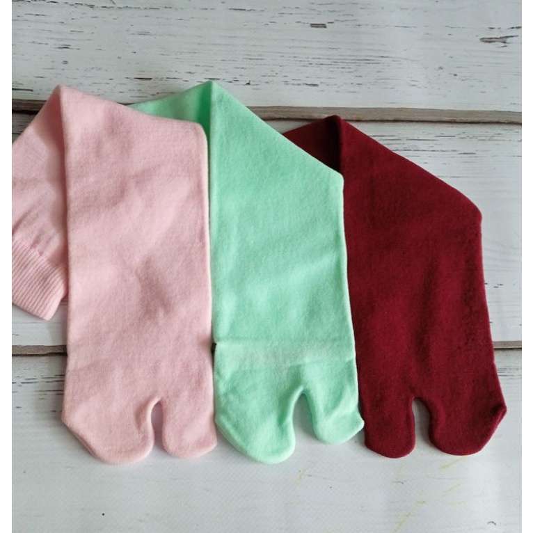 KAOS KAKI JEMPOL POLOS NON TAPAK NYLON SPANDEK MURAH