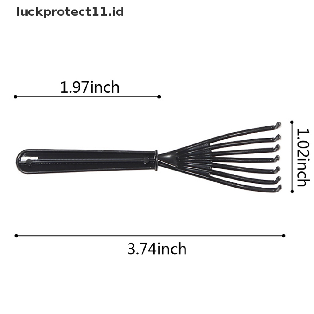 &lt; Luckprotect11. &lt; Luckproteksi2pcs / Set Sisir Pembersih Rambut Lembut