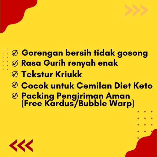 

Sekar_Shop07 Keripik Kripik Ceker Ayam Tanpa Tulang Tanpa Tepung 100 Gram Snack Cemilan Diet Keto