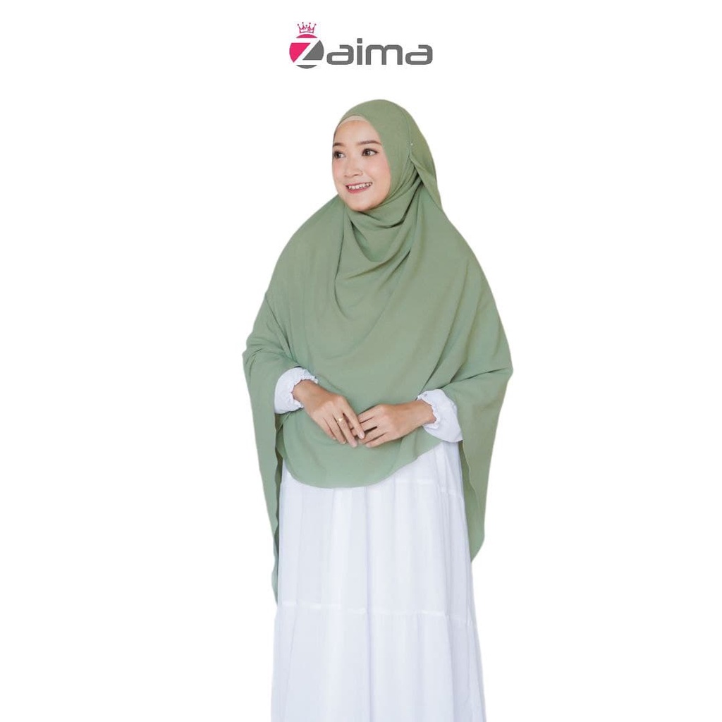 Pashmina Jumbo Syari 200 x 100 Lebar Besar Diamond Italiano-Greentea