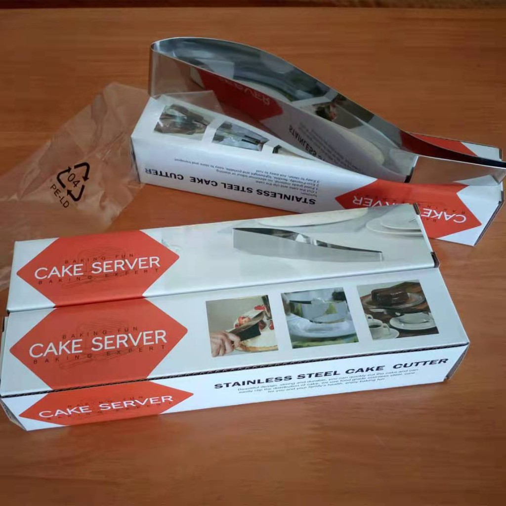 CAKE SERVER PREMIUM STAINLESS / CAKE SLICER STAINLESS PREMIUM / PEMOTONG KUE PREMIUM STAINLESS