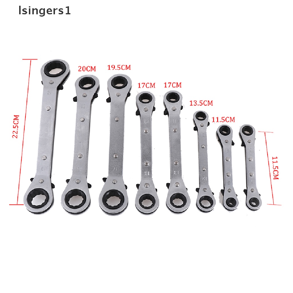 (lsingers1) Kunci Pas ratchet Ganda 6-21mm