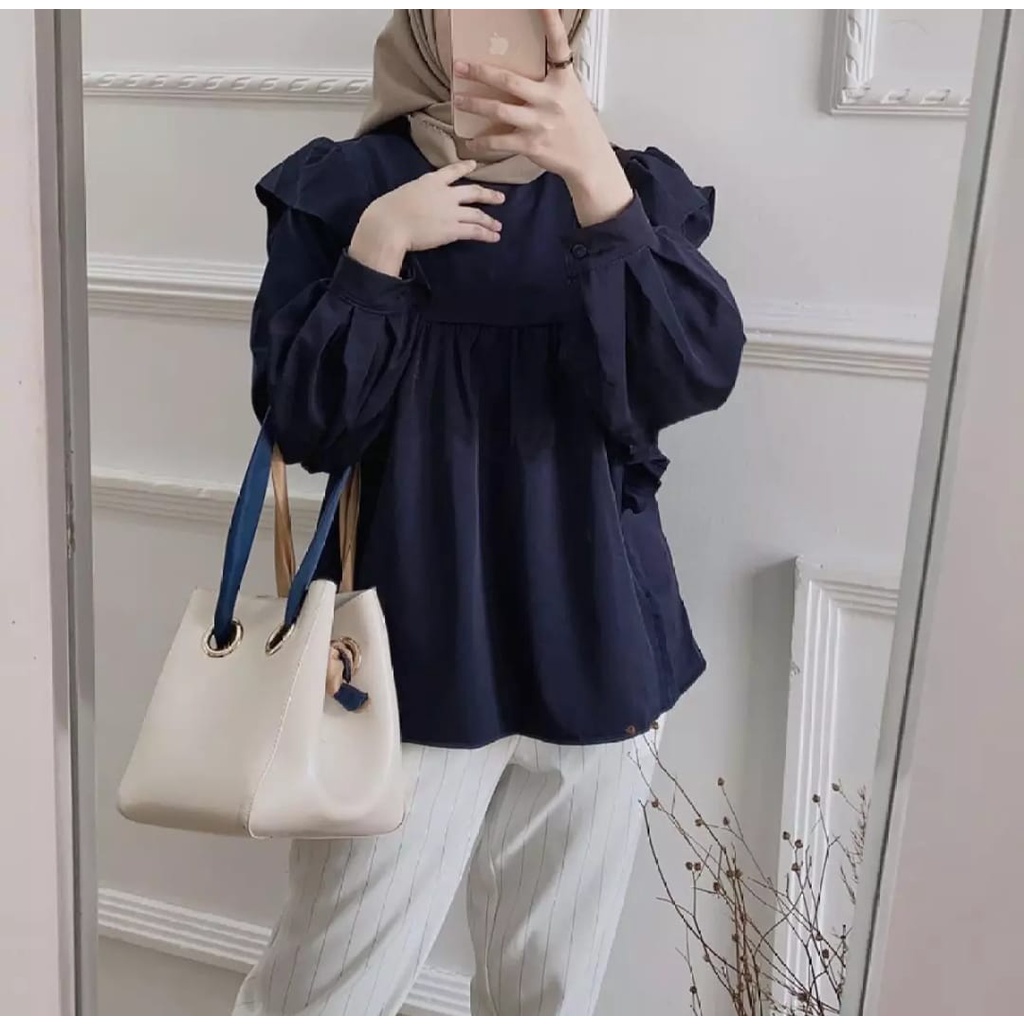 Hameza top baju atasan blouse blus muslim wanita terbmurah