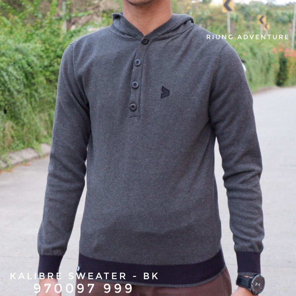 Kaos Jaket Sweater Kepala Kalibre Pria 970097 999 Original