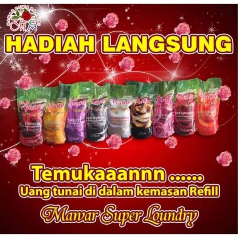 Mawar Super Laundry by siti wardah Refile 900ml rAndom