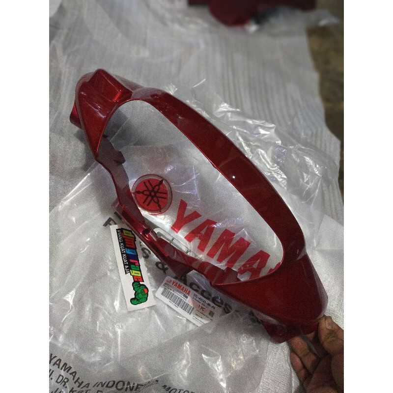batok depan mio sporty merah maron original batok kepala depan mio sporty merah marun original