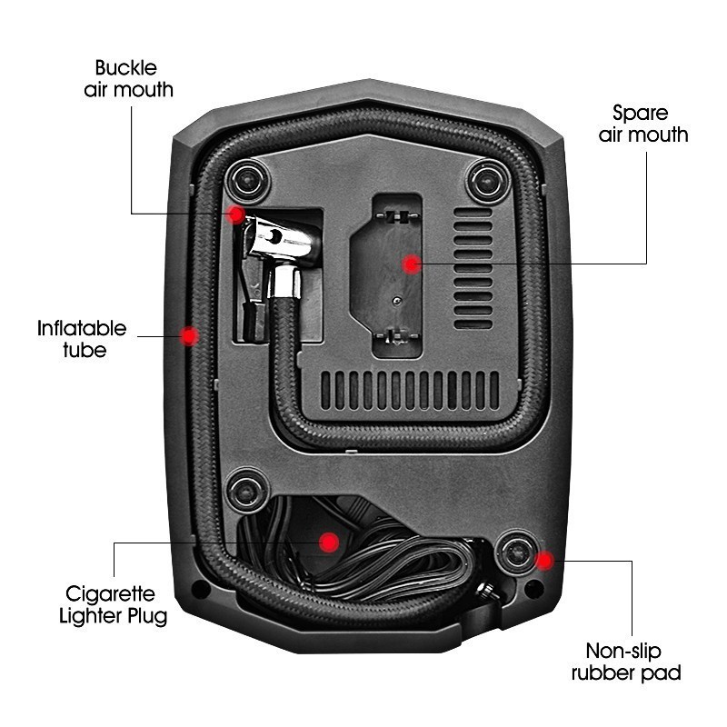 Inflator Pompa Angin Ban Elektrik Mobil Sepeda Motor Air Compressor