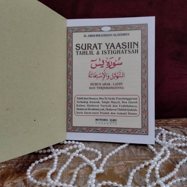 BUKU YASIN 176 HALAMAN TANPA COVER