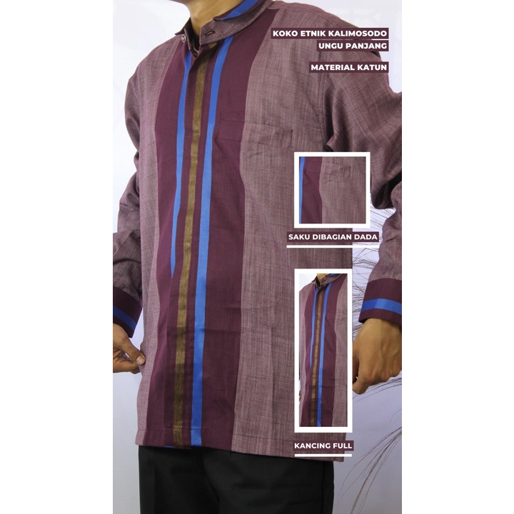 Baju Koko Pria Kemko Kemeja Koko Kalimosodo K51