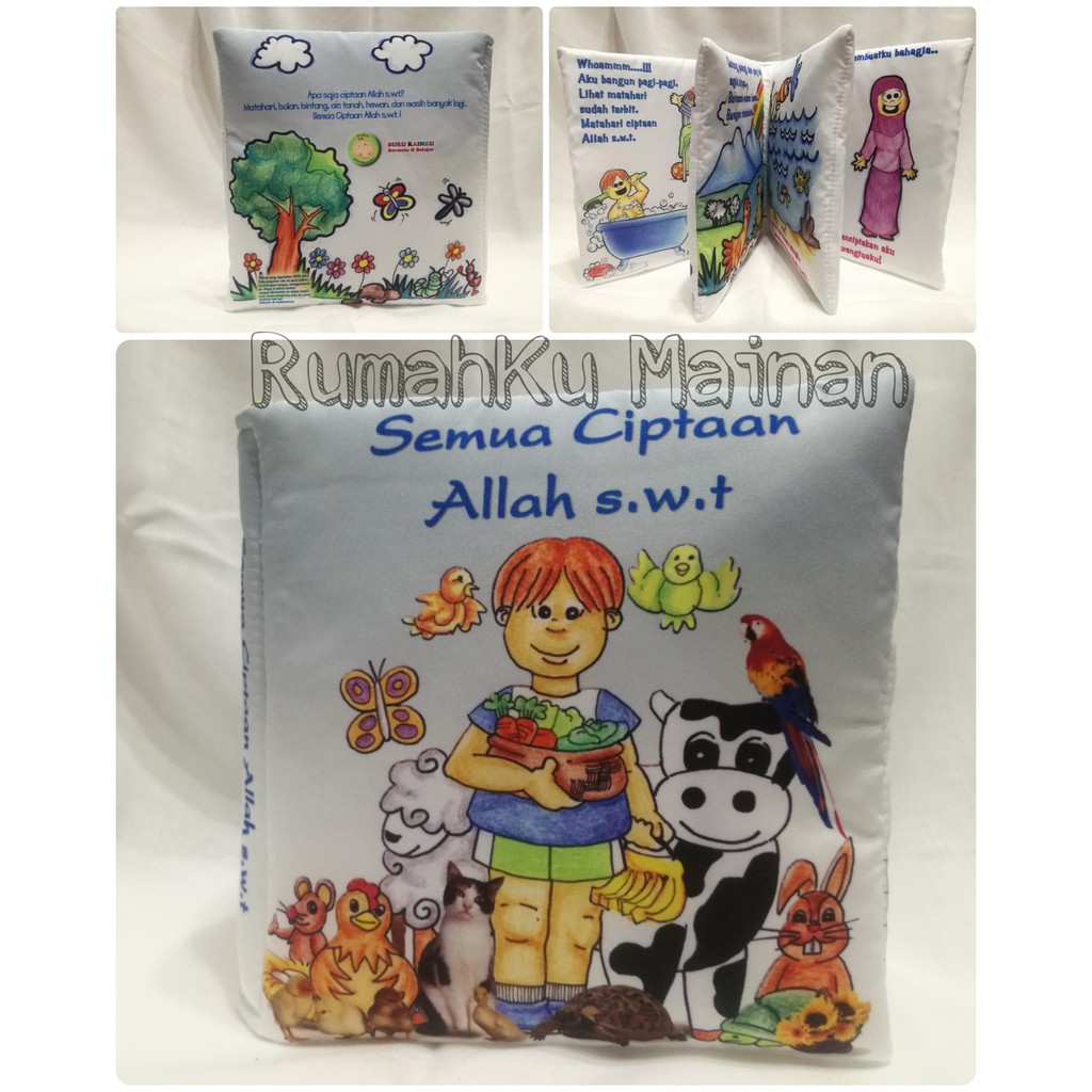 Softbook Buku Bantal Semua Ciptaan Allah Shopee Indonesia