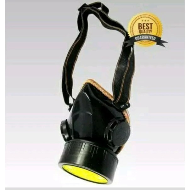 Masker Respirator Safety Anti Debu Polusi Serbuk Kayu Bakteri Masker Chemical Tabung Carbon Filter