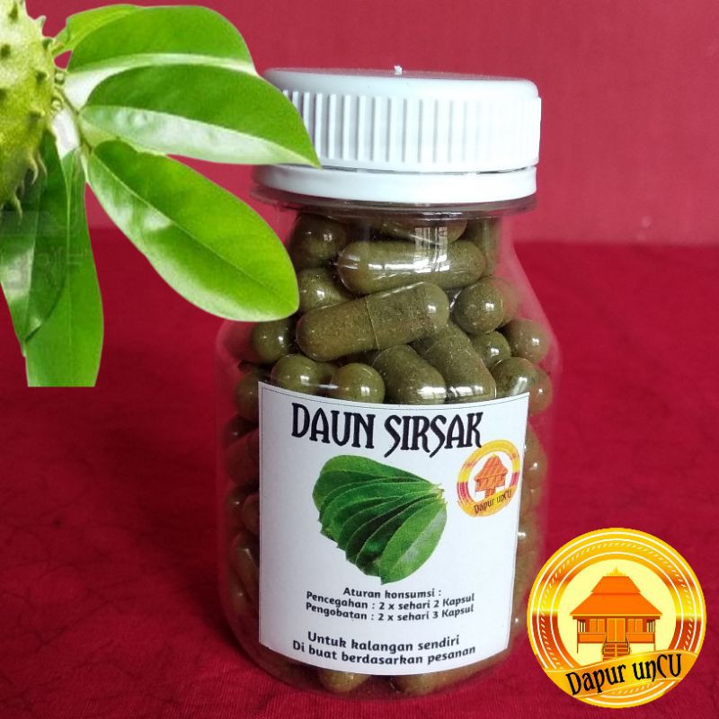 

Kapsul Daun SIRSAK.100 kapsul. ( di buat ketika ada pesanan, sehingga produk selalu baru..)