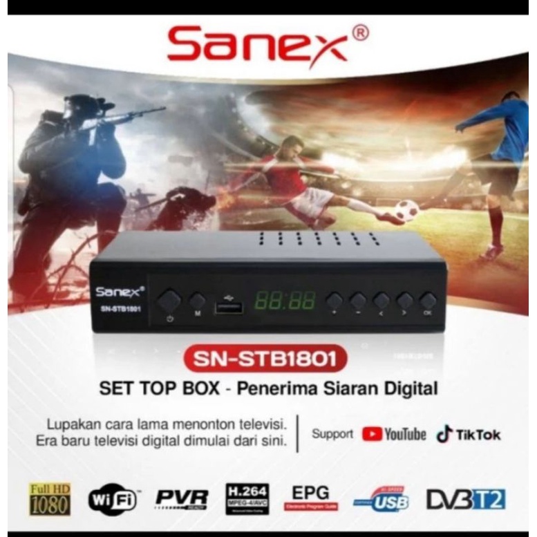 Set top Box Sanex penerima TV digital Sanex STB sanex