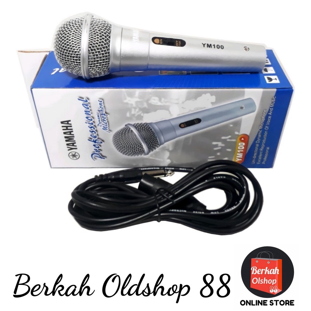 Berkah Oldshop 88 - Mic Kabel YAMAHA YM100 YM 100 Mik Murah Berkwalitas