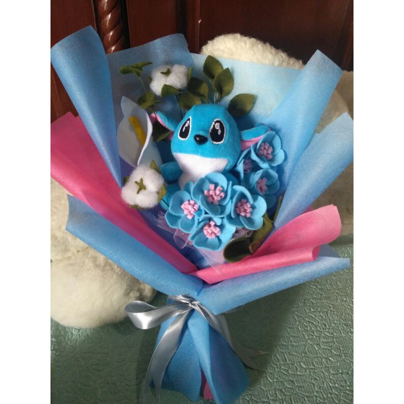 Buket/Bouquet Bunga Flanel Stitch