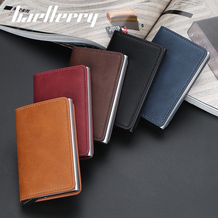 Dompet Kartu Kulit RFID Protection Card Holder Baellerry Wallet K9123