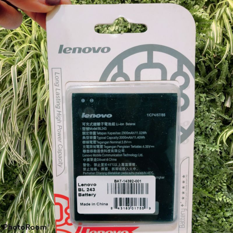 BATERAI  BATRE BL-243 ORI 100% COCOK BUAT LENOVO A7000/A7000+/A7700/A7700+/K3NOTE/K50/T5 BATRE HP LE