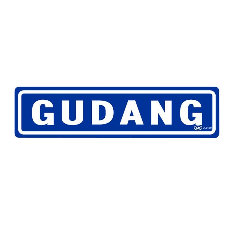 

Papan Tanda / Sign Board / Label Acrylic GUDANG LK 210 C