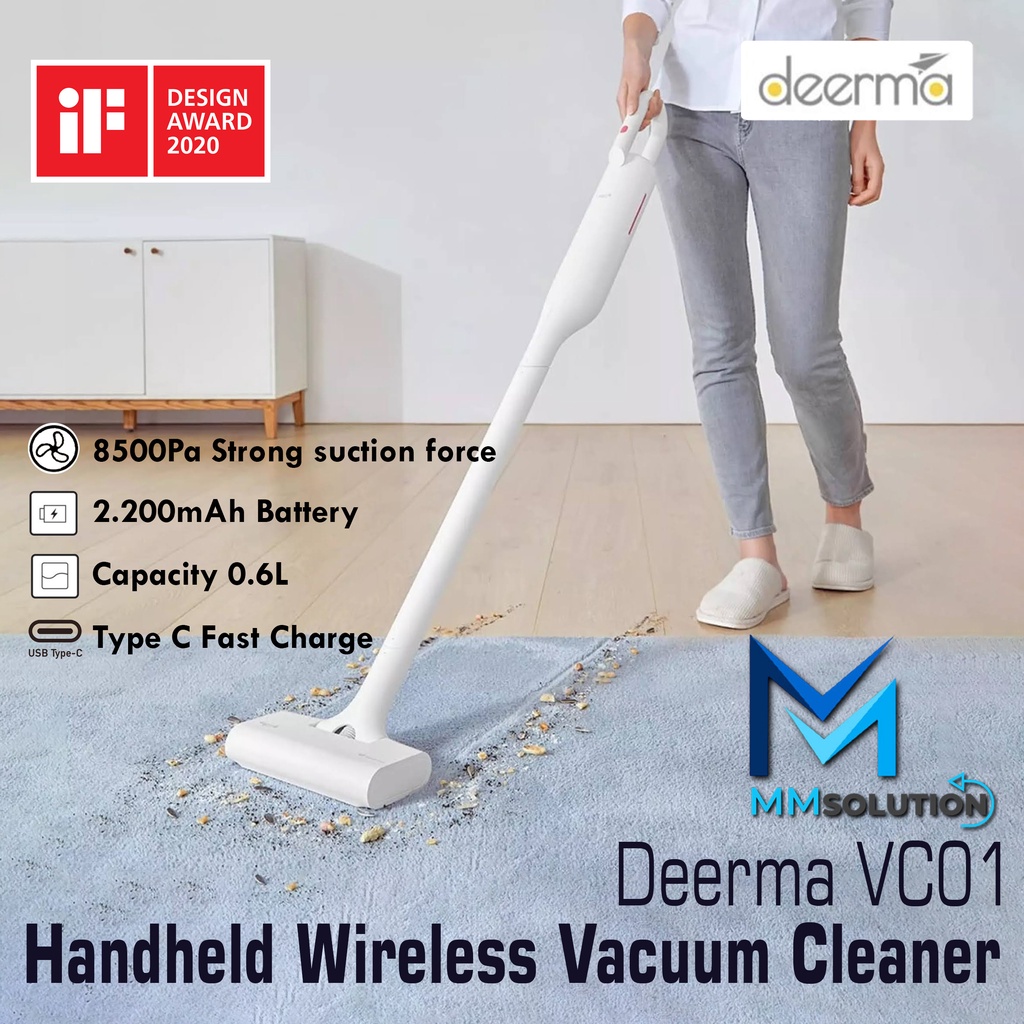 Deerma VC01 Handheld Wireless Vacuum Cleaner Cordless Penyedot Debu