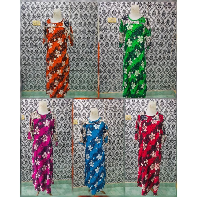 Daster sekdres klok Maria ld126cm pjg130 cm lengan3/4