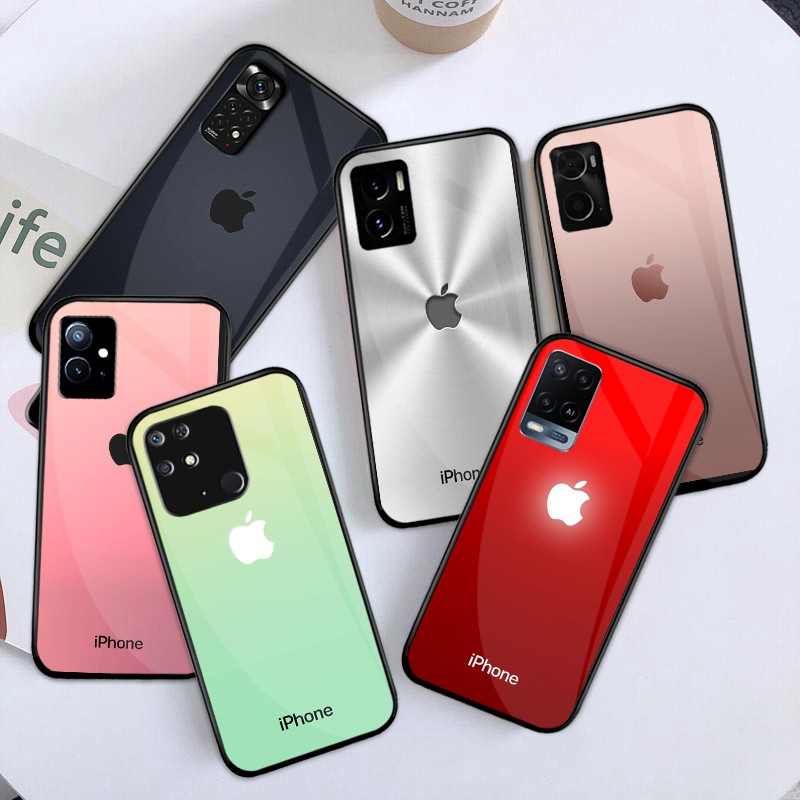 Softcase Glass Xiaomi Redmi 10C [G153] - Softcase Mirror - Softcase Kaca Redmi 10C - Softcase Glass 