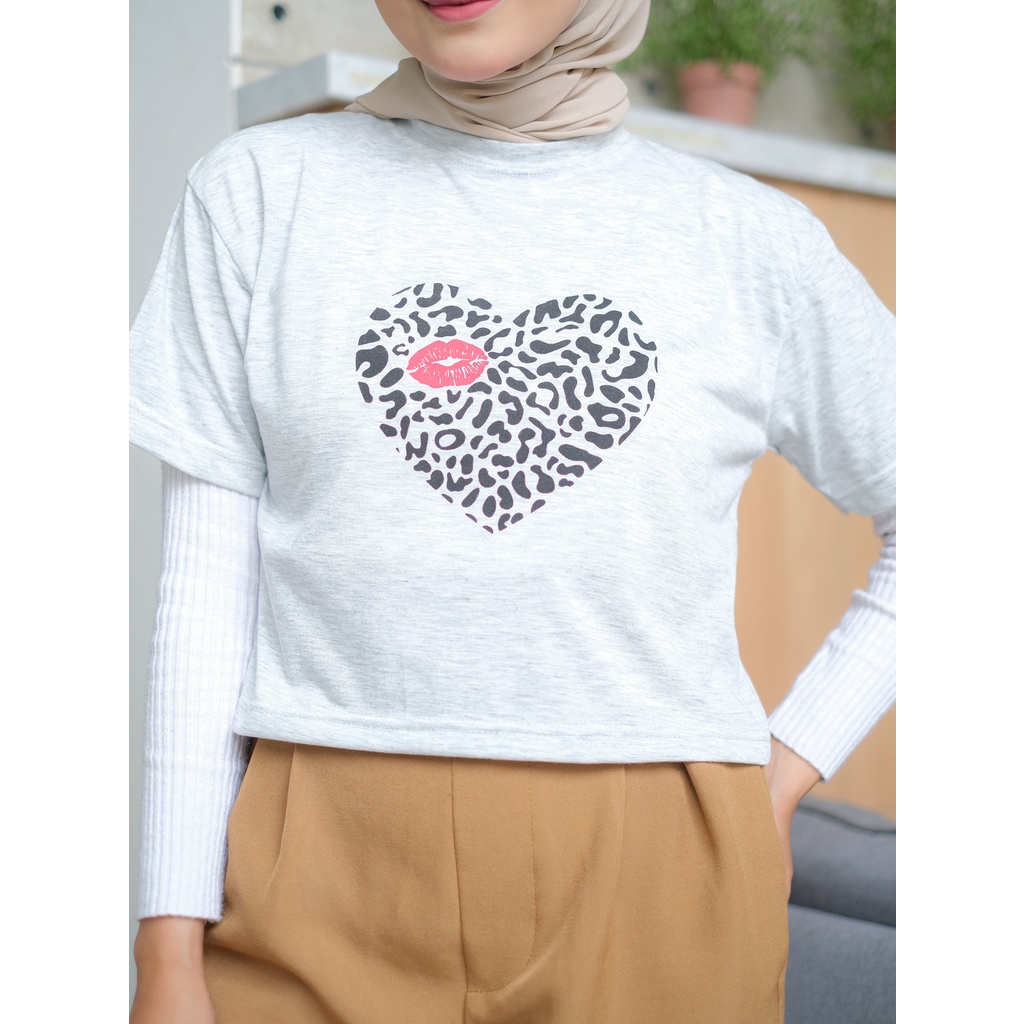 Promo Baju Atasan Wanita Terbaru Kaos Crop Top COTTON BIGLOVE