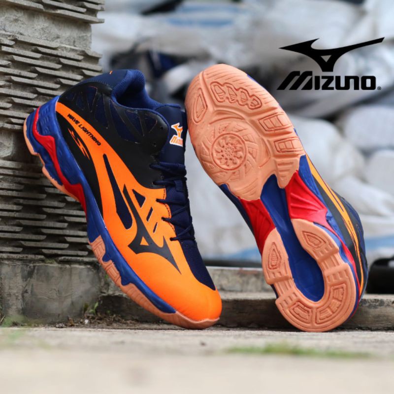 Sepatu Sport Pria Terbaru Mizuno Wife Lighthing Volley Ball Olahraga Outdoor