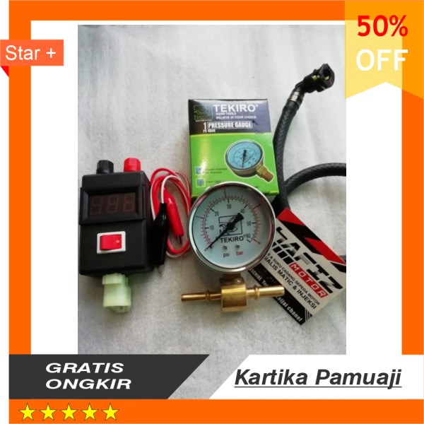 presure gauge dan dlc honda digital alat ukur fuel pump dan reset ecu motor paket komplit alat ukur