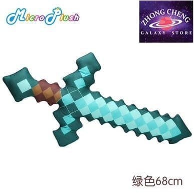 Model Pedang Minecraft sword bahan plush dengan rangka kuat lembut