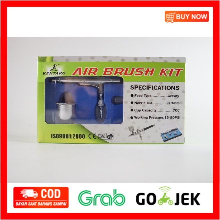 

(BISA COD) AIR BRUSH KIT PEN PENA LUKIS CAT SPET SPED PAINT KENTARO TOOLS JAPAN