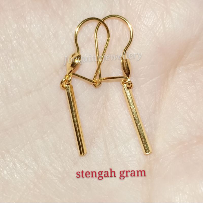 anting gantung emas muda stengah gram