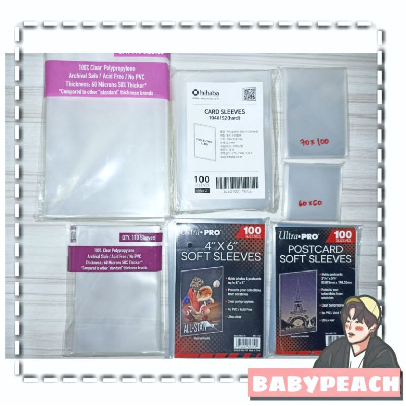 INNER SLEEVE XL, INNER SLEEVE POSTCARD, POLAROID, MPC, CIRCLE CARD