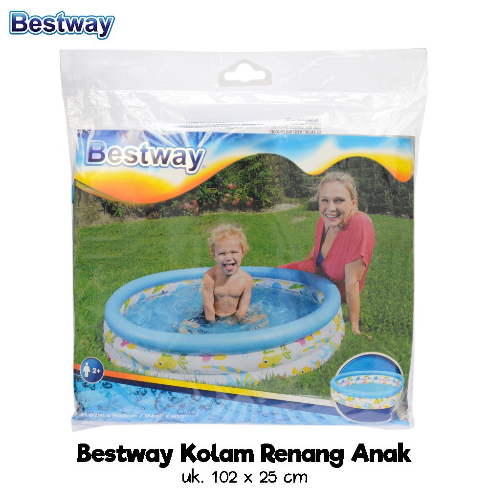 KOLAM BALON ANAK-KOLAM RENANG ANAK-BESTWAY KOLAM BALON-KOLAM ANAK UK 1,02×25
