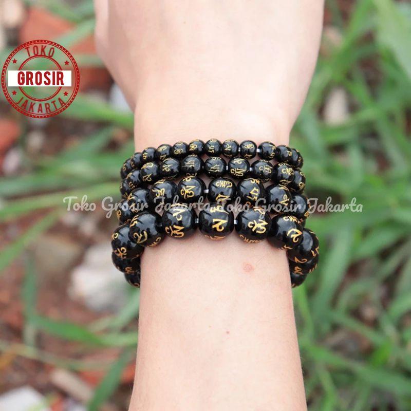 Gelang Batu Mantra Buddha 8Mm 10Mm