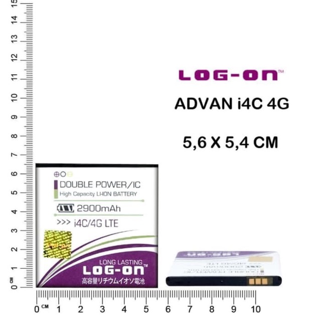 BATERAI LOG ON ADVAN I4C 4G LITE DOUBLE POWER DOUBLE IC