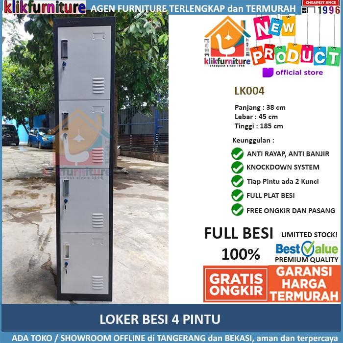 

Filling Cabinet Lemari Loker Locker Cabinet 4 Pintu Full Besi Tl 001