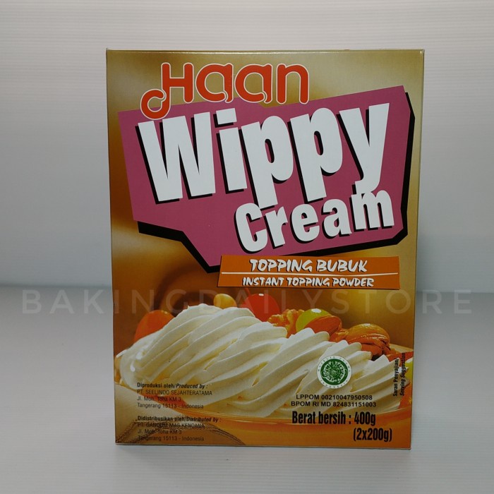 

HAAN WHIPP TOPPING / INSTAN TOPPING POWDER 400 GRAM