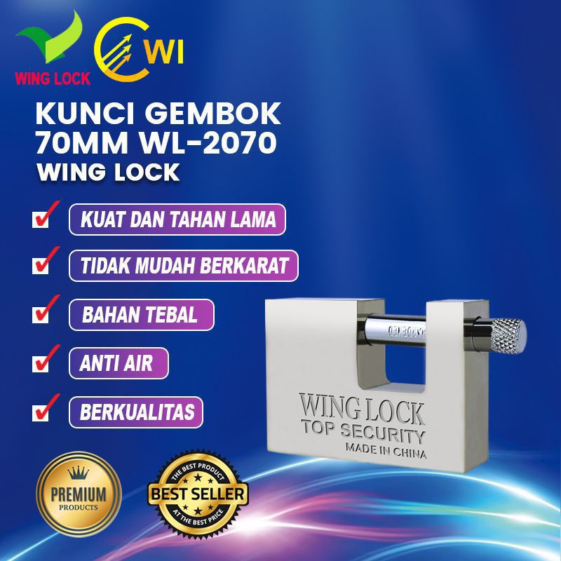 UK.94mm . Kunci , Gembok , Jumbo , Gembok , Pagar , Rumah , Wing lock