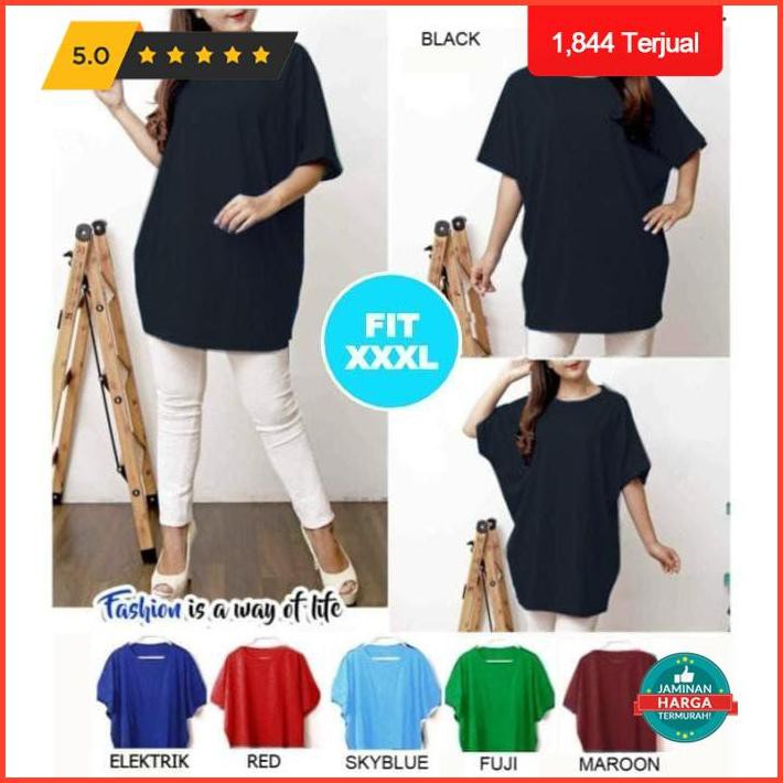 Kaos Wanita Jumbo / Kaos Wanita Big Size U20016 Promo